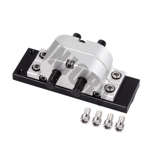 INJORA 1:1 Gear Ratio Metal Gearbox Transfer Case Mount for 1:14 Tamiya Truck &amp; 1:10 RC Crawler Axial SCX10 D90