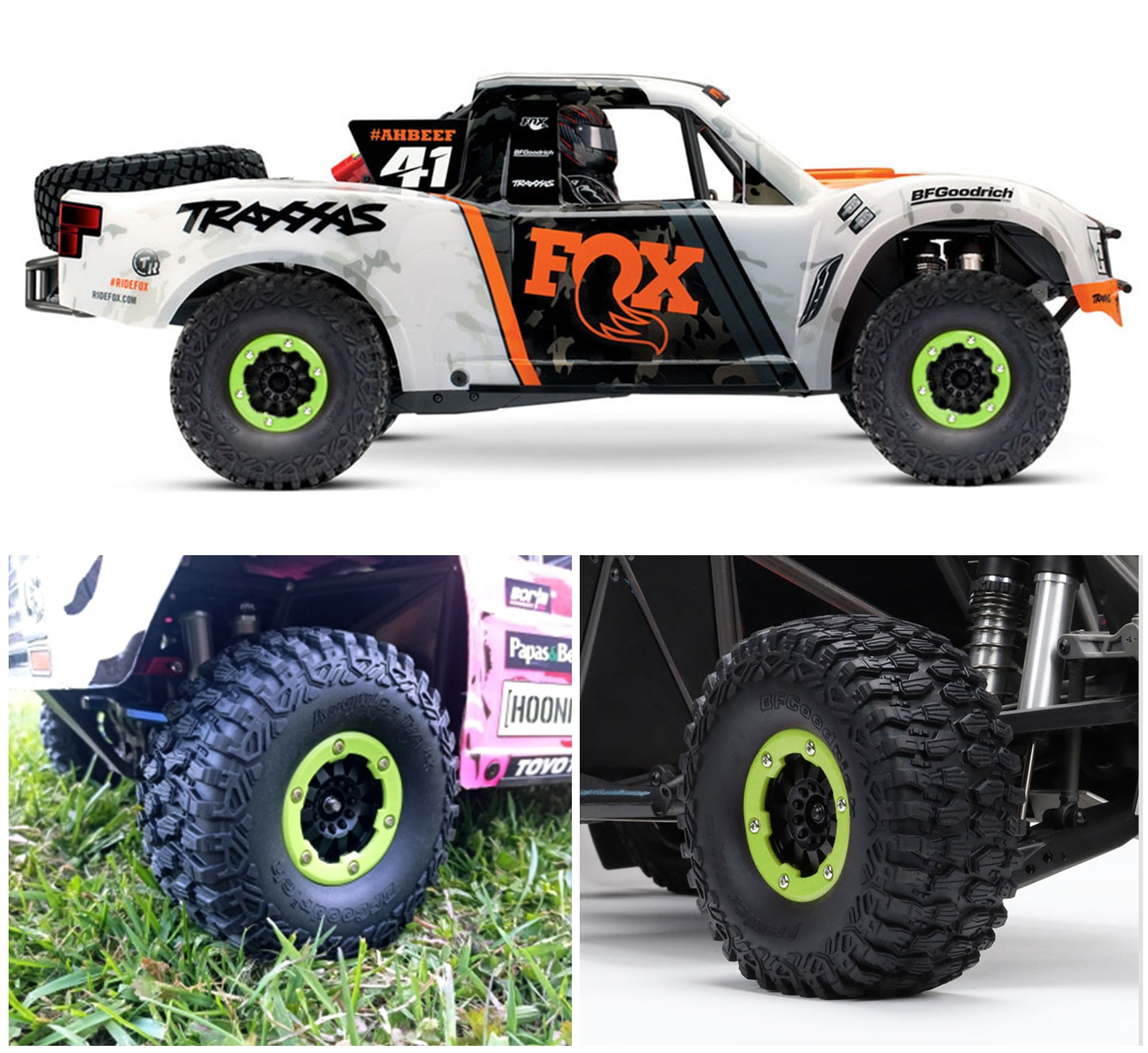 AUSTARHOBBY 17mm Hex RC Wielen en Banden 2.8in voor 1/7 Woestijn Korte Baan Truck UDR Traxxas Off-road Buggy RC Auto