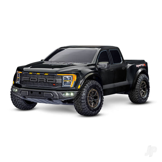 Traxxas Ford Raptor R 1:10 Pro Scale 4WD Brushless Replica camion, NERO TRX101076-4-BLK (stock ombra) 