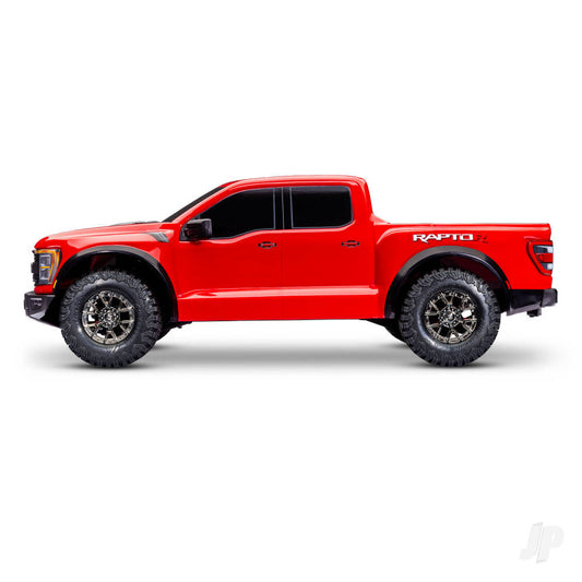 Traxxas Ford Raptor R 1:10 Pro Scale 4WD Brushless Replica camion, rosso TRX101076-4-RED (stock ombra) 