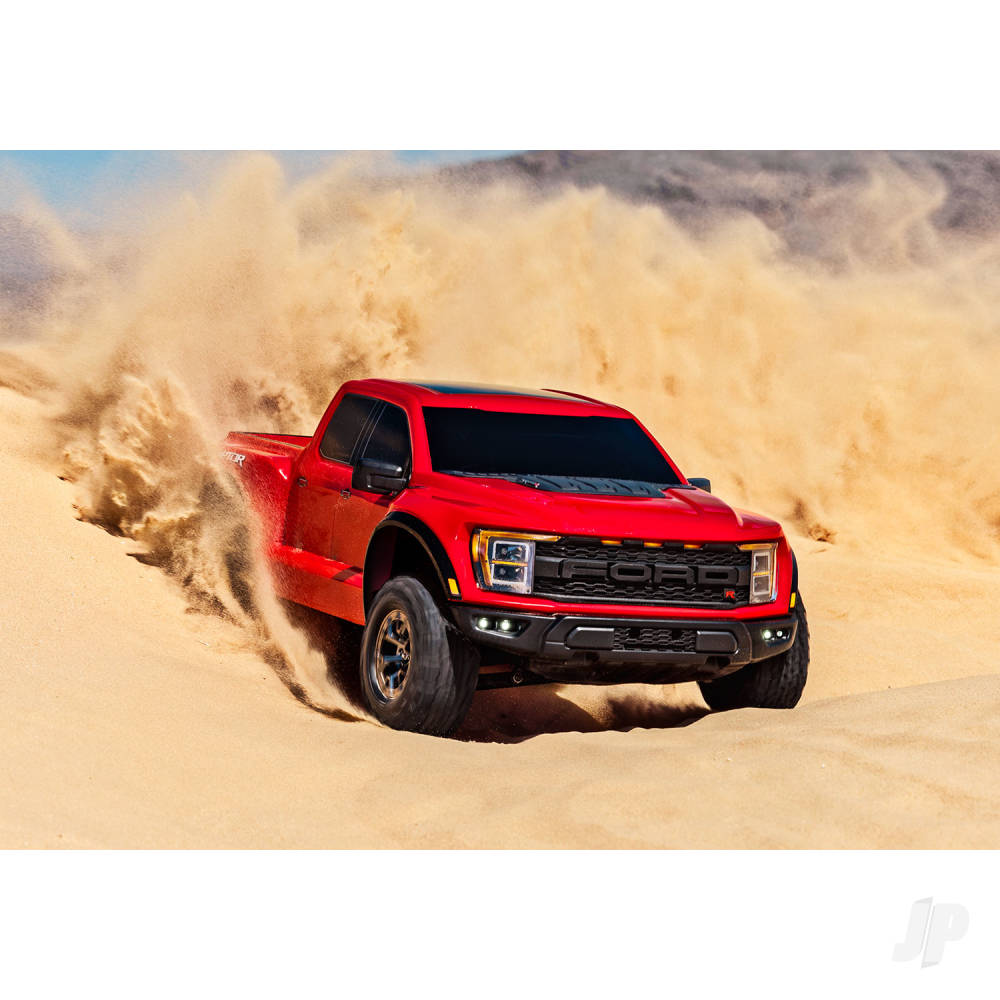 Traxxas Ford Raptor R 1:10 Pro Scale 4WD Brushless Replica camion, rosso TRX101076-4-RED (stock ombra) 