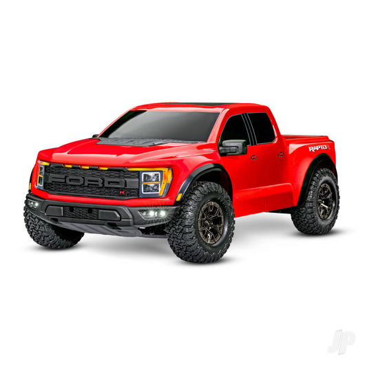 Traxxas Ford Raptor R 1:10 Pro Scale 4WD Brushless Replica camion, rosso TRX101076-4-RED (stock ombra) 