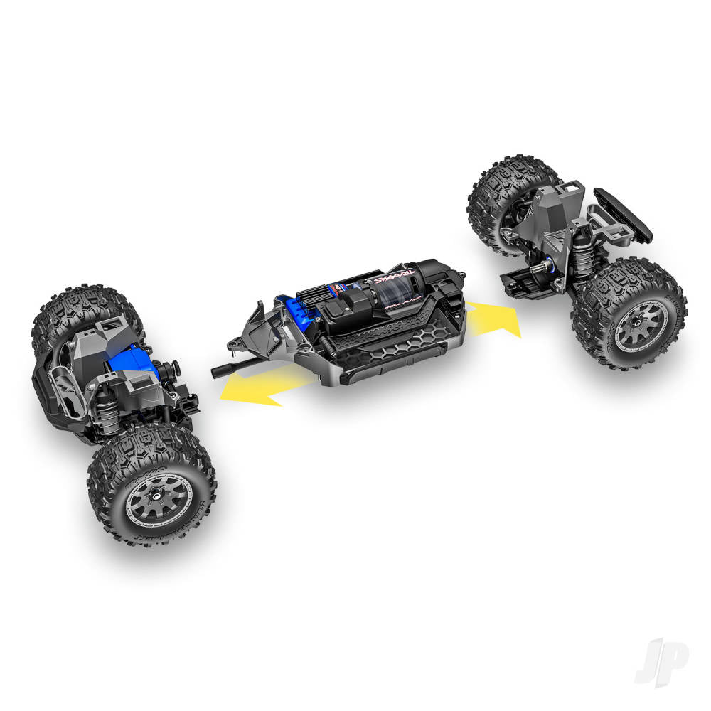 TRAXXAS Mini Maxx BL-2S 4WD RTR Monster Truck, Blue  TRX107154-1-BLUE