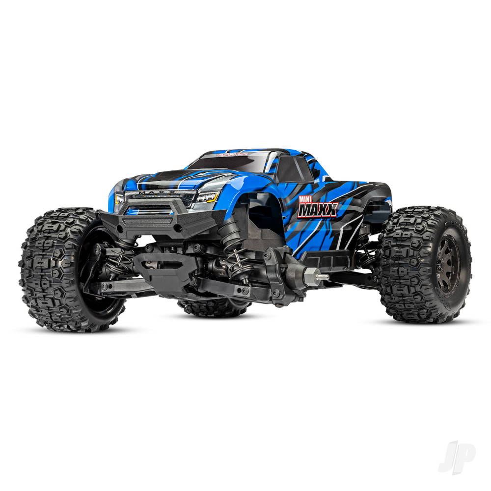 TRAXXAS Mini Maxx BL-2S 4WD RTR Monster Truck, Blue  TRX107154-1-BLUE