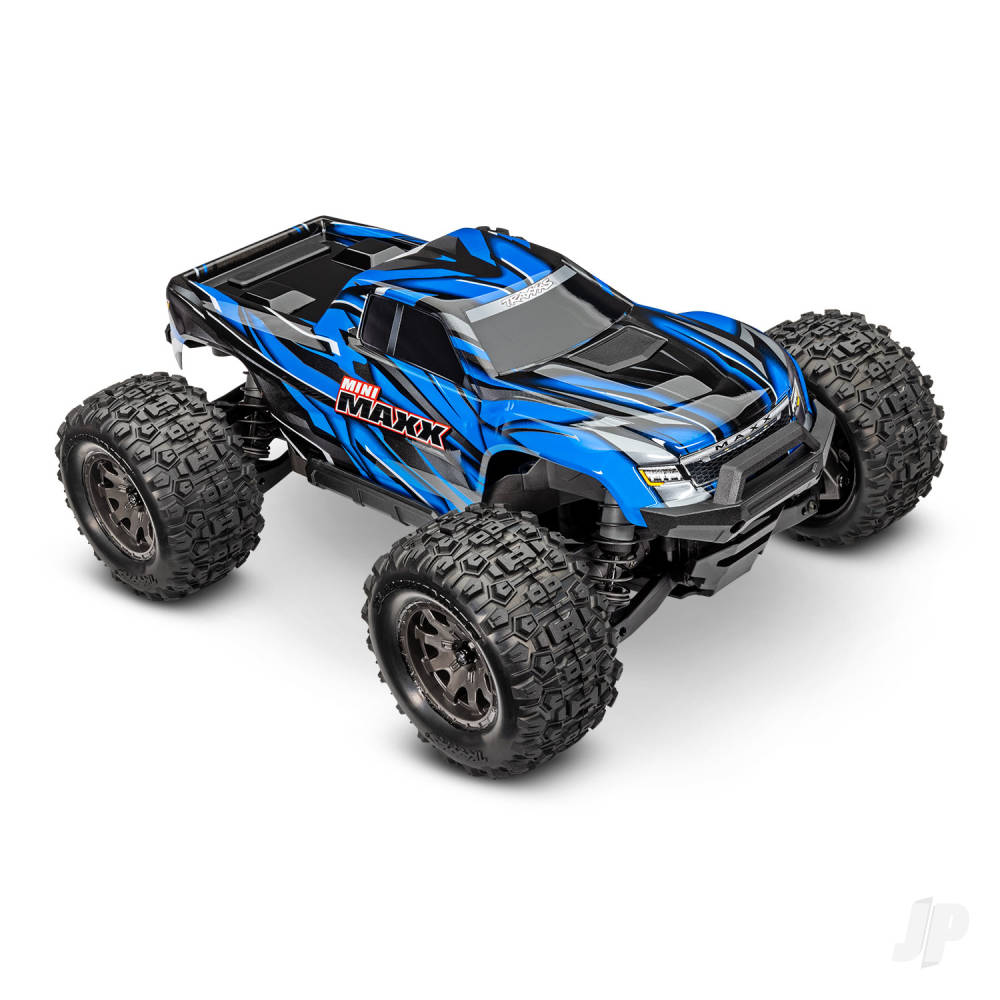 TRAXXAS Mini Maxx BL-2S 4WD RTR Monster Truck, Blue  TRX107154-1-BLUE