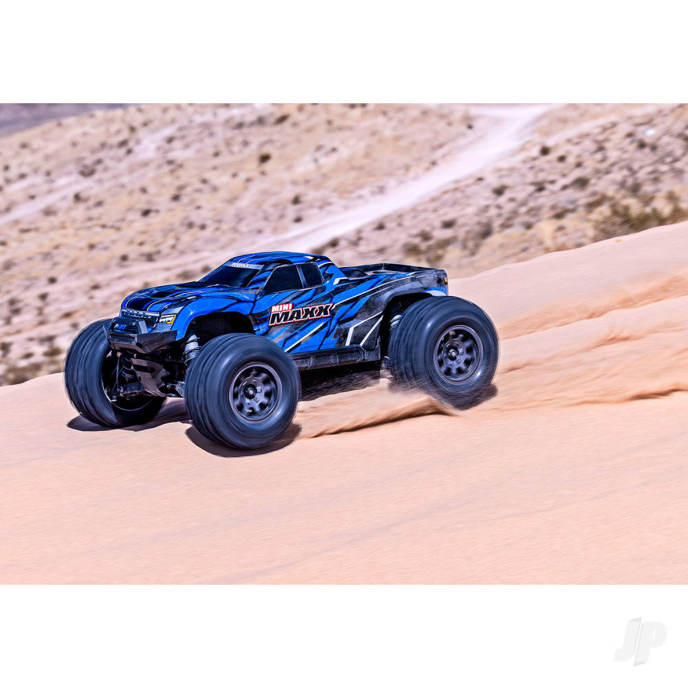 TRAXXAS Mini Maxx BL-2S 4WD RTR Monster Truck, Blue  TRX107154-1-BLUE