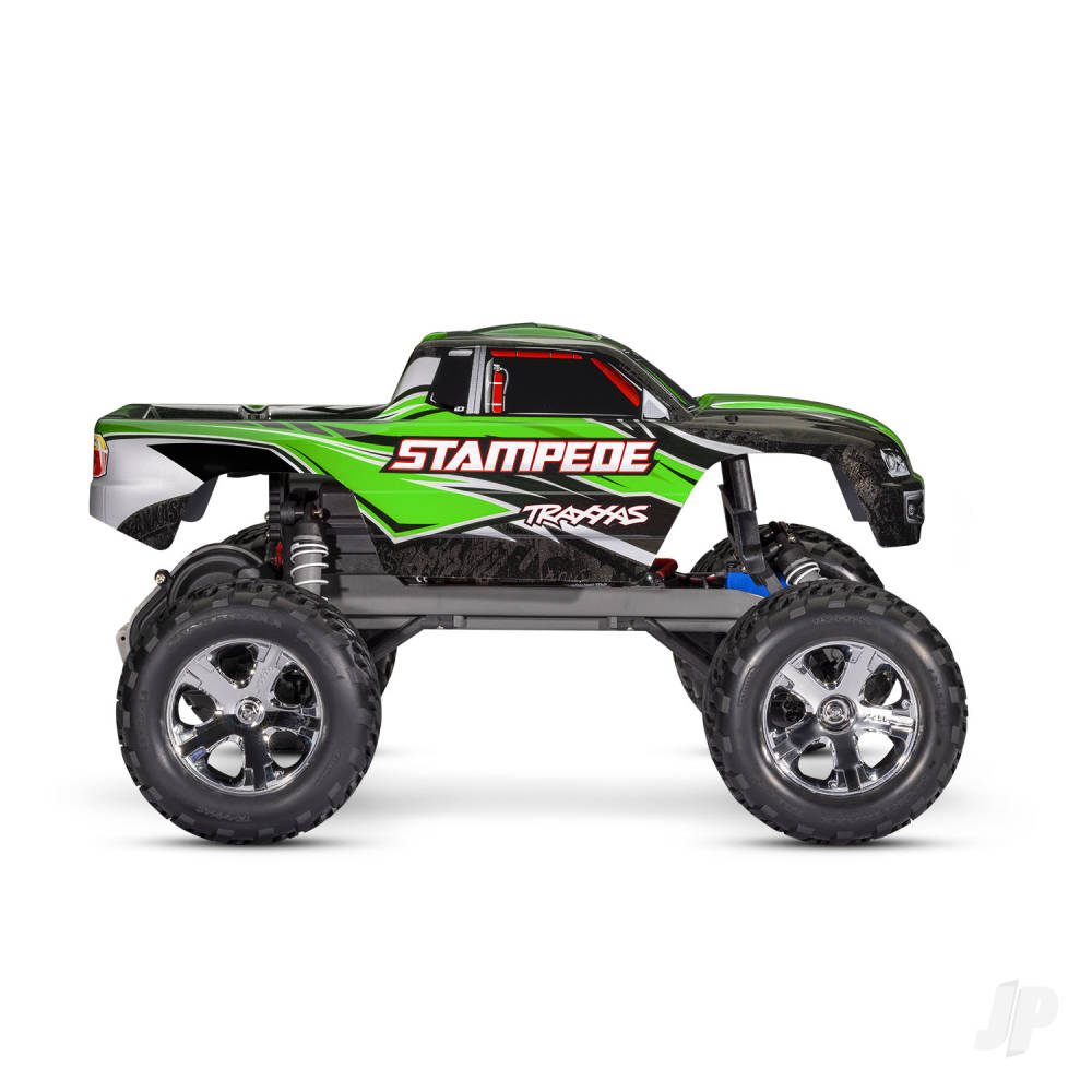 TRAXXAS Stampede 1:10 2WD RTR Electric Monster Truck, Green (+ TQ 2-ch, Titan 550, XL-5, 7-Cell NiMH, USB-C charger) Shadow stock TRX36054-8-GRN
