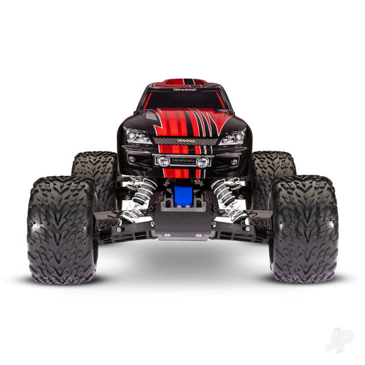 TRAXXAS Stampede 1:10 2WD RTR Monster Truck elettrico, Rosso (+ TQ 2 canali, Titan 550, XL-5, NiMH a 7 celle, caricatore USB-C) Shadow stock TRX36054-8-RED