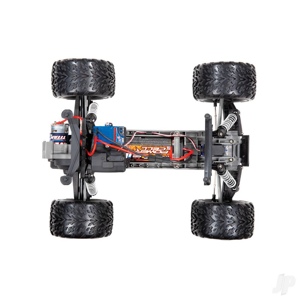 TRAXXAS Stampede 1:10 2WD RTR Monster Truck elettrico, arancione (+ TQ 2 canali, Titan 550, XL-5, NiMH a 7 celle, caricatore USB-C) Shadow stock TRX36054-8-ORNG