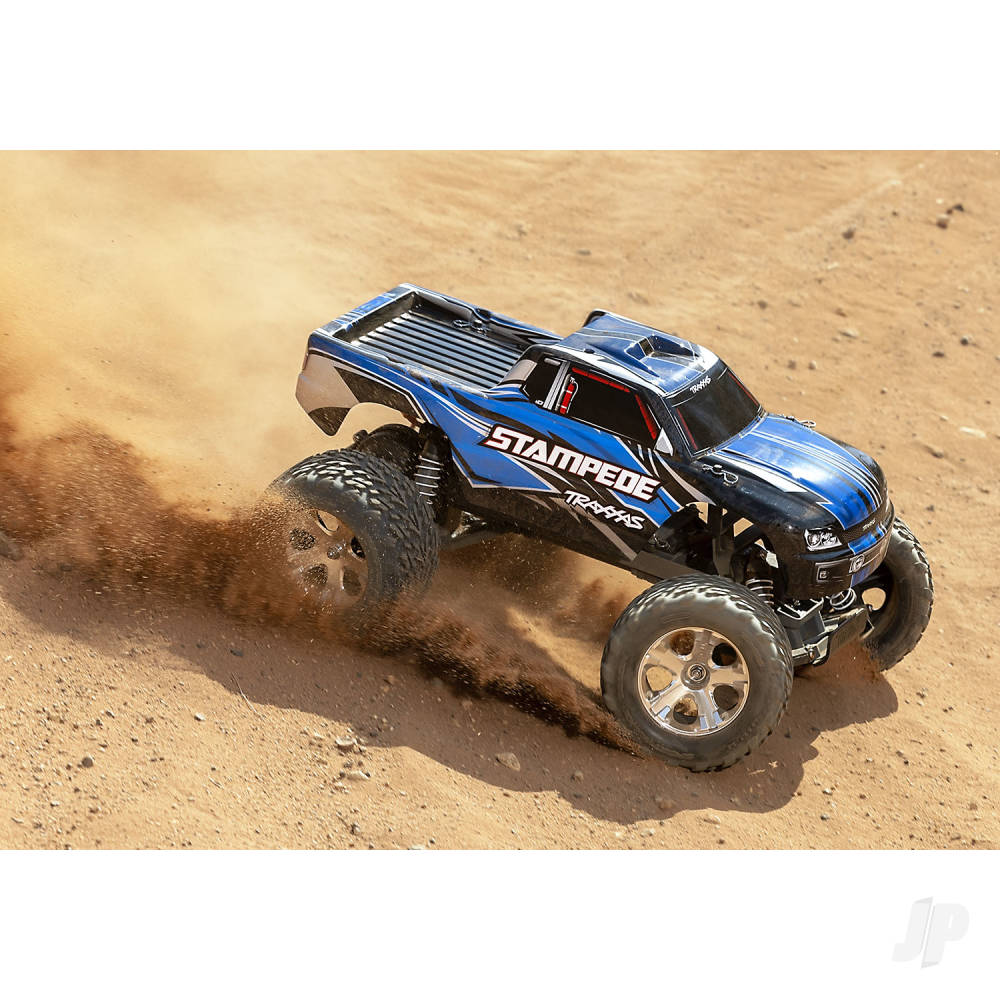 TRAXXAS Stampede 1:10 2WD RTR Electric Monster Truck, Red (+ TQ 2-ch, Titan 550, XL-5, 7-Cell NiMH, USB-C charger) Shadow stock TRX36054-8-RED