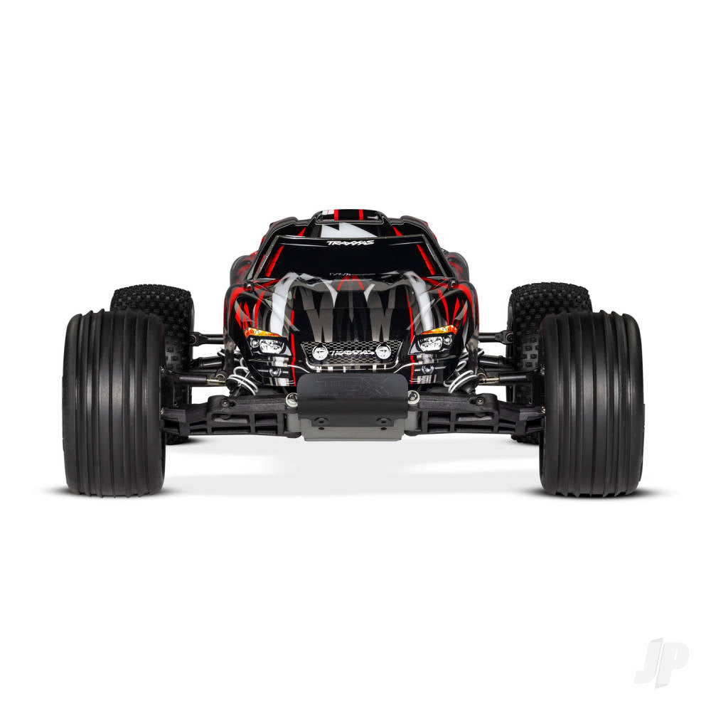 TRAXXAS Red Rustler VXL 1:10 2WD RTR Brushless Electric Stadium Truck  TRX37076-74-RED  (shadow stock)