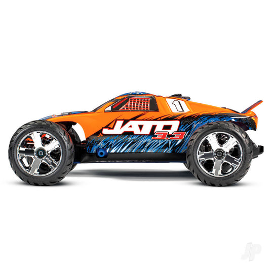 TRAXXAS Orange Jato 3.3 1:10 RTR 2WD 2-Speed ​​Nitro Stadium Truck TRX55077-3-ORNG (schaduwvoorraad) 