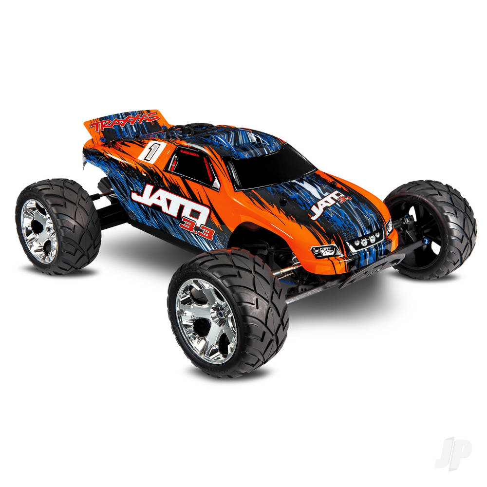 TRAXXAS Orange Jato 3.3 1:10 RTR 2WD 2-Speed Nitro Stadium Truck  TRX55077-3-ORNG (shadow stock)