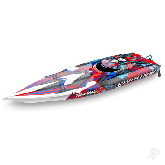 TRAXXAS Spartan VXL 1:10 36in Electric Brushless Race Boat, Red  TRX57076-4-REDR  (supplier stock - available to order)