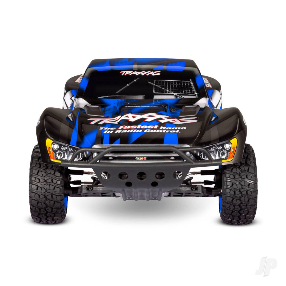 Traxxas Slash 1:10 2WD RTR elektrische kortebaantruck, blauw TRX58034-8-BLUE (schaduwvoorraad) 