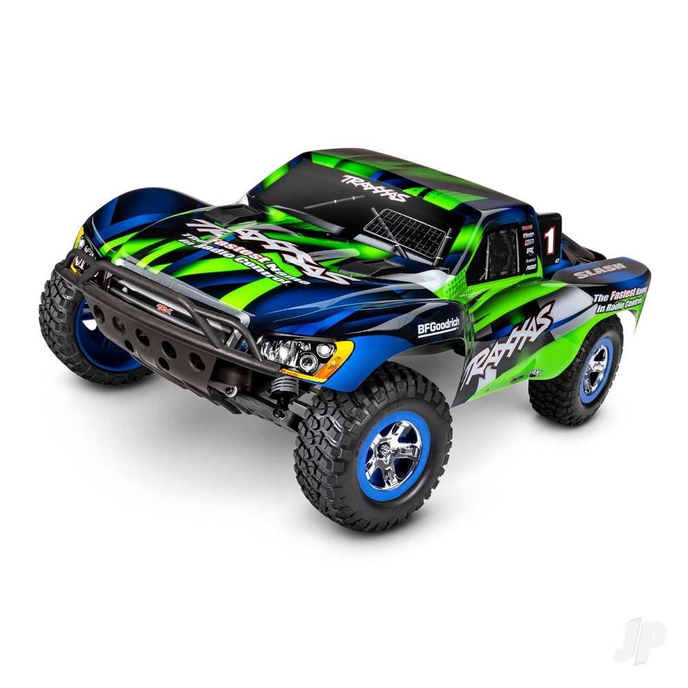 Traxxas Slash 1:10 2WD RTR camion elettrico per percorsi brevi, verde TRX58034-8-GRN (stock ombra) 