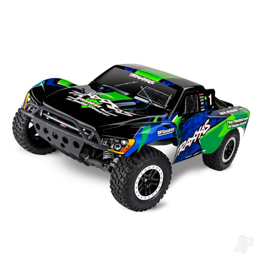 TRAXXAS Green Slash VXL 1:10 2WD RTR borstelloze elektrische kortebaantruck TRX58076-74-GRN (schaduwvoorraad) 