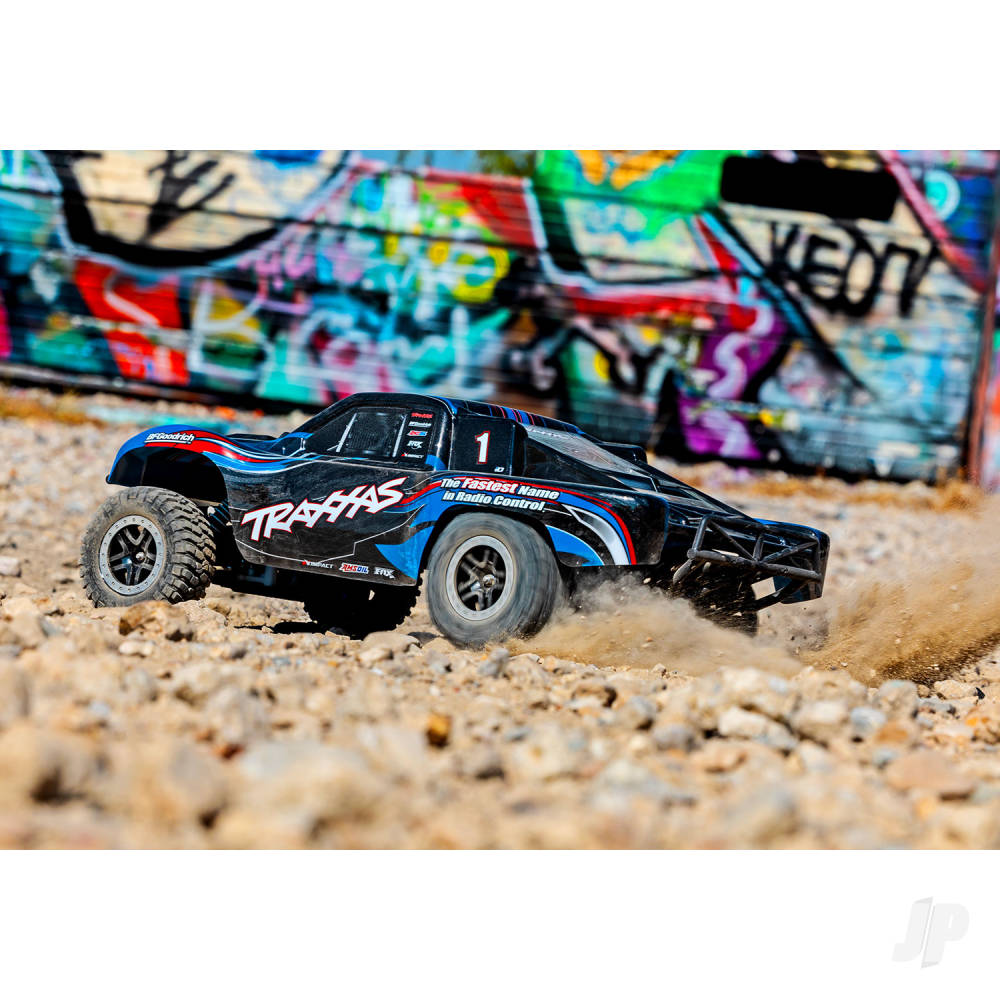 TRAXXAS Slash BL-2S 1:10 2WD RTR Brushless Electric Short Course Truck, BLUE (shadow stock)  TRX58134-4-BLUE
