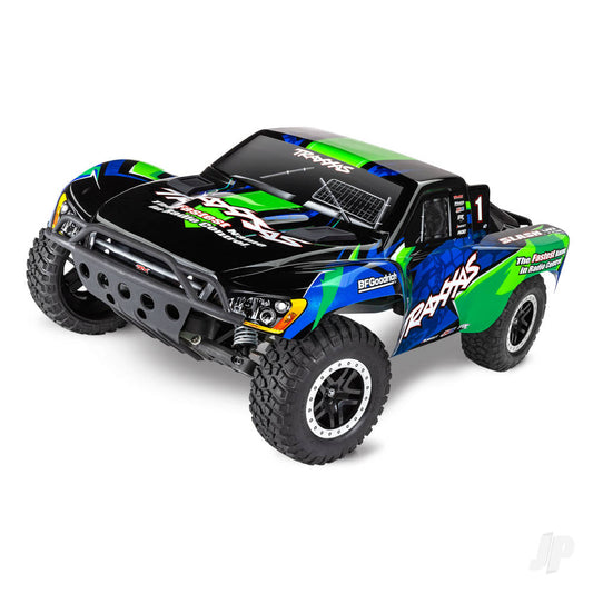 Traxxas Slash VXL 1:10 2WD RTR borstelloze elektrische kortebaantruck, groen TRX58276-74-GRN (schaduwvoorraad)