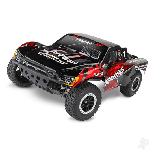 Traxxas Slash VXL 1:10 2WD RTR camion elettrico senza spazzole per percorsi brevi, ROSSO TRX58276-74-RED (stock del fornitore)