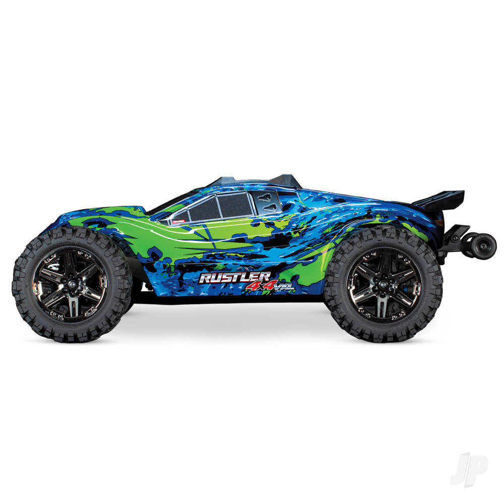 TRAXXAS GREEN Rustler 4X4 VXL 1:10 4WD RTR Brushless Electric Stadium Truck  TRX67076-4-GRN  (SHADOW STOCK)