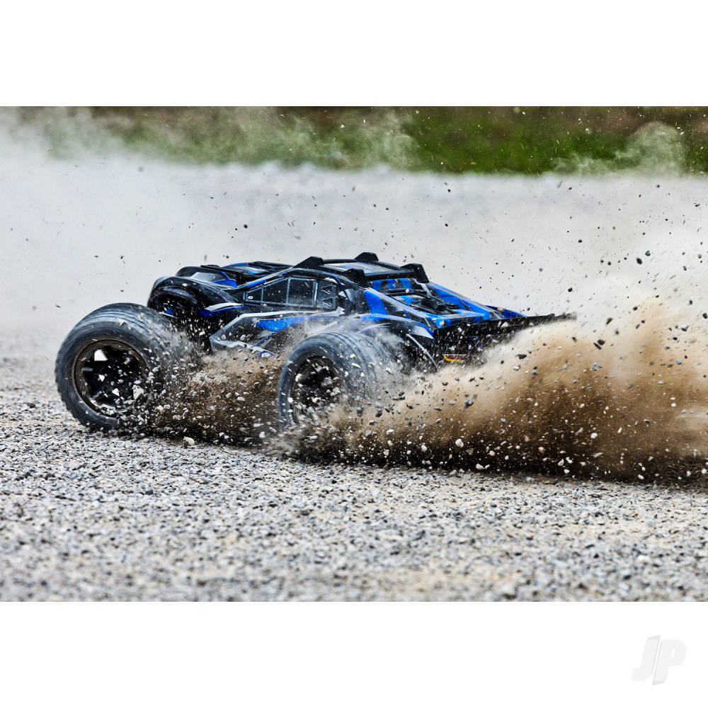 TRAXXAS Rustler Ultimate 4X4 VXL 1:10 4WD RTR Brushless Electric Short Course Truck, blue   TRX67097-4-BLUE  (shadow stock)