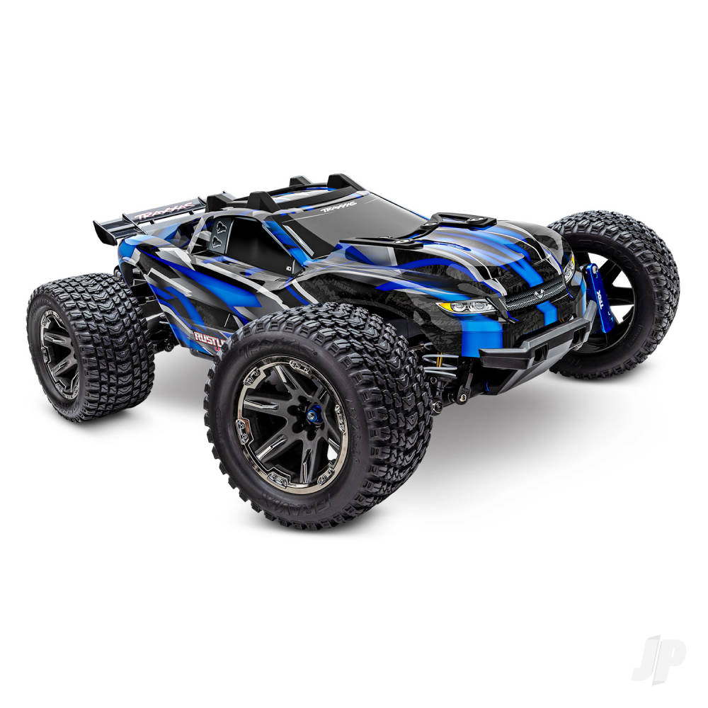 TRAXXAS Rustler Ultimate 4X4 VXL 1:10 4WD RTR Brushless Electric Short Course Truck, blue   TRX67097-4-BLUE  (shadow stock)