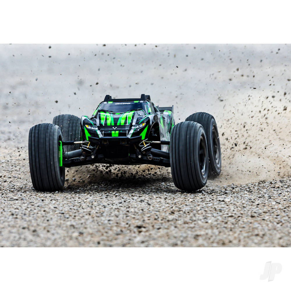 TRAXXAS Rustler Ultimate 4X4 VXL 1:10 4WD RTR Brushless Electric Short Course Truck, Green   TRX67097-4-GRN  (shadow stock)
