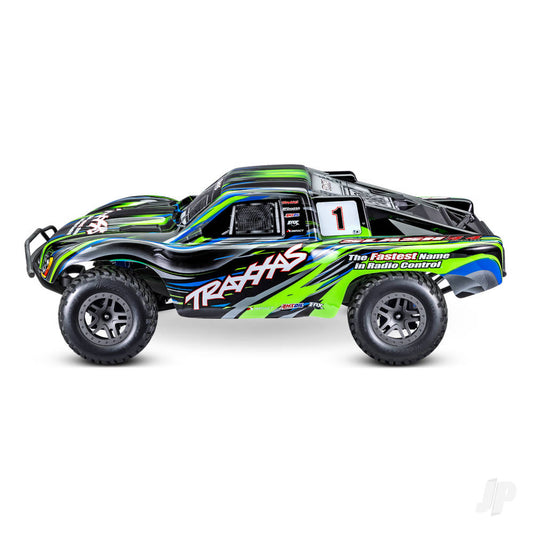 Traxxas Slash 4X4 BL-2S 1:10 4WD RTR Brushless Electric Short Course Truck, Green  TRX68154-4-GRN  (shadow stock)