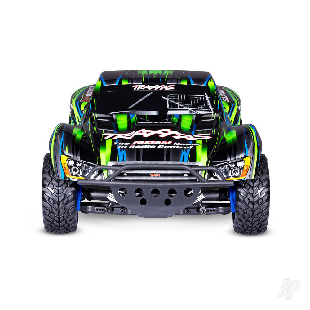 Traxxas Slash 4X4 BL-2S 1:10 4WD RTR camion elettrico senza spazzole per percorsi brevi, verde TRX68154-4-GRN (stock ombra)