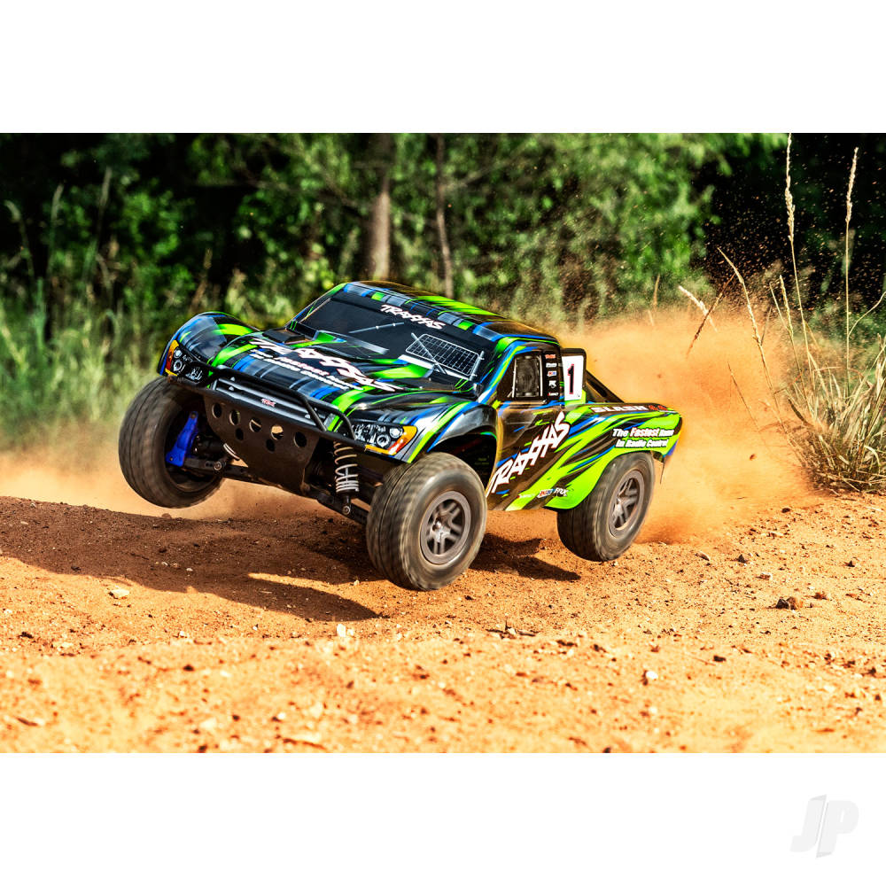 Traxxas Slash 4X4 BL-2S 1:10 4WD RTR Brushless Electric Short Course Truck,  Green TRX68154-4-GRN (shadow stock)