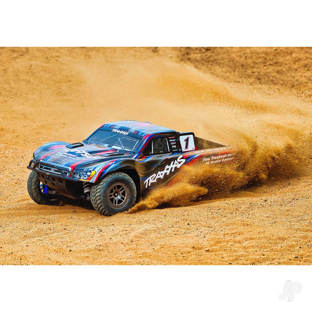 Traxxas Slash 4X4 BL-2S 1:10 4WD RTR Brushless Electric Short Course Truck, Red  TRX68154-4-RED  (shadow stock)