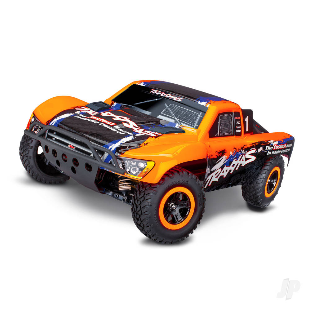 TRAXXAS Slash 4X4 VXL 1:10 4WD RTR camion elettrico senza spazzole per percorsi brevi, arancione TRX68286-4-ORNG (stock ombra)