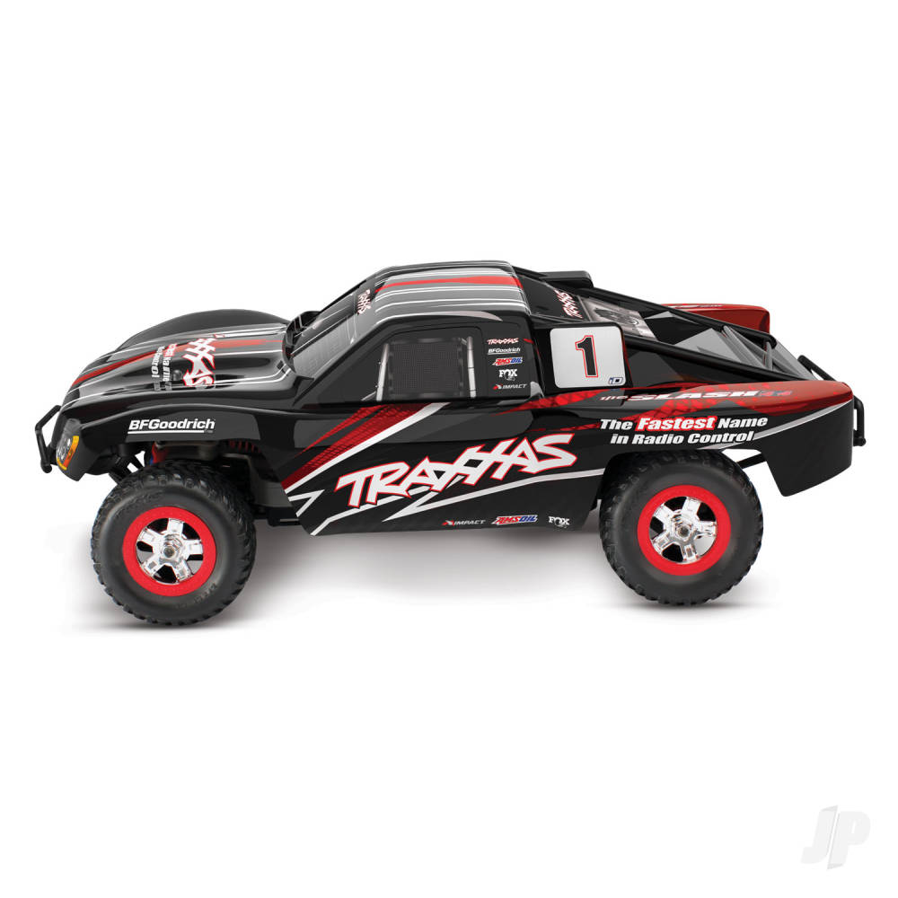 Traxxas Slash 1:16 4X4 RTR camion elettrico per percorsi brevi - Nero TRX70054-8-BLK (stock Shadow)