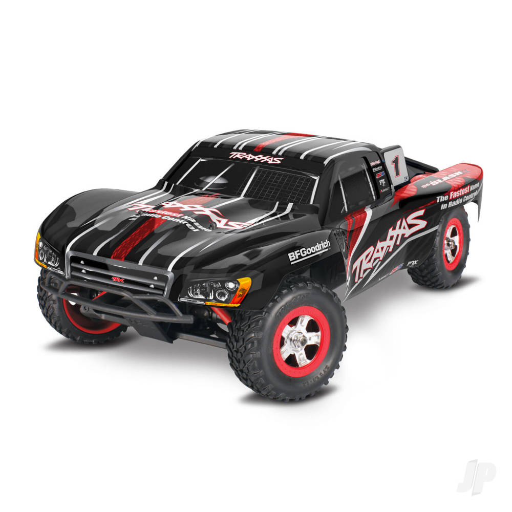 Traxxas Slash 1:16 4X4 RTR camion elettrico per percorsi brevi - Nero TRX70054-8-BLK (stock Shadow)