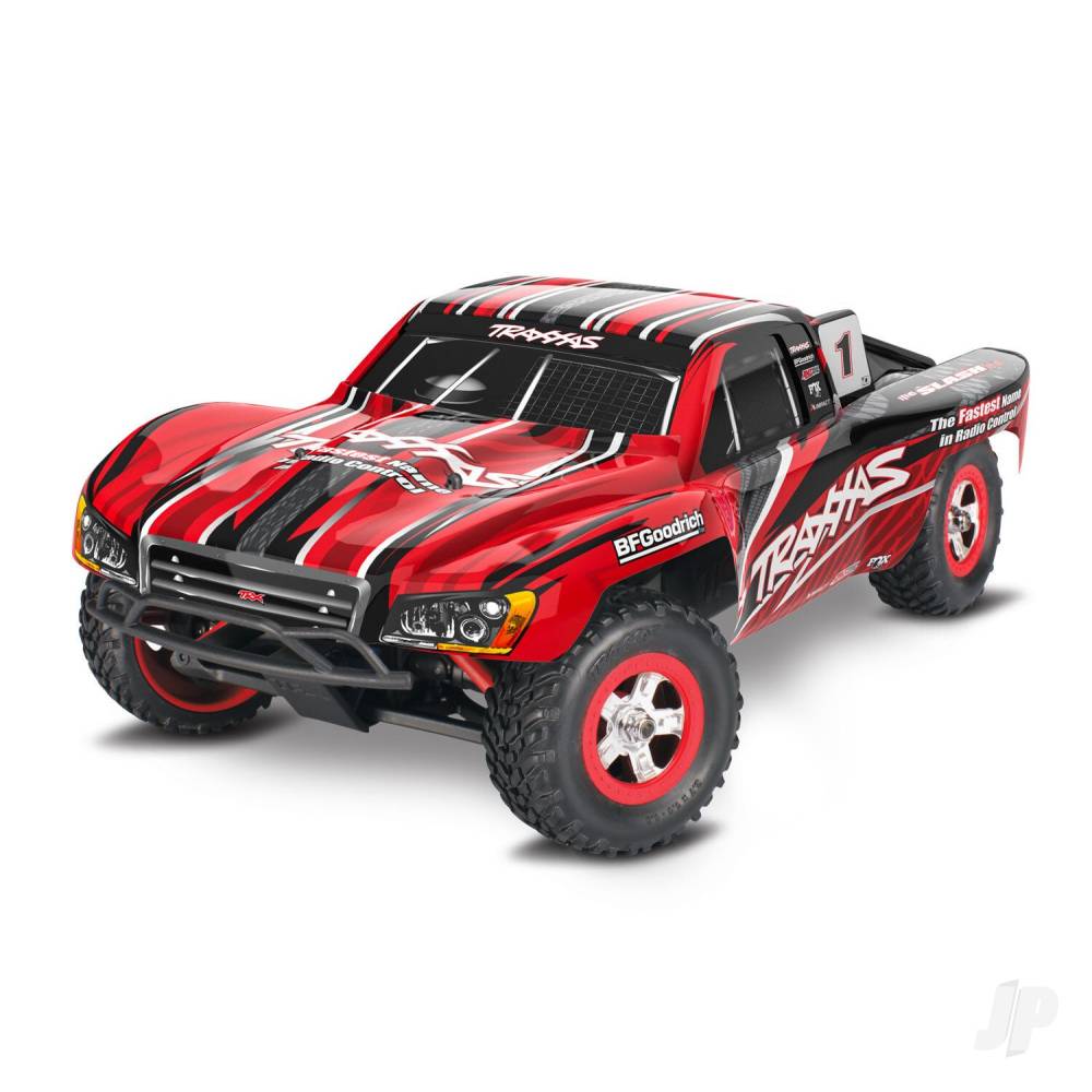 Traxxas Slash 1:16 4X4 RTR camion elettrico per percorsi brevi TRX70054-8-RED (stock Shadow)