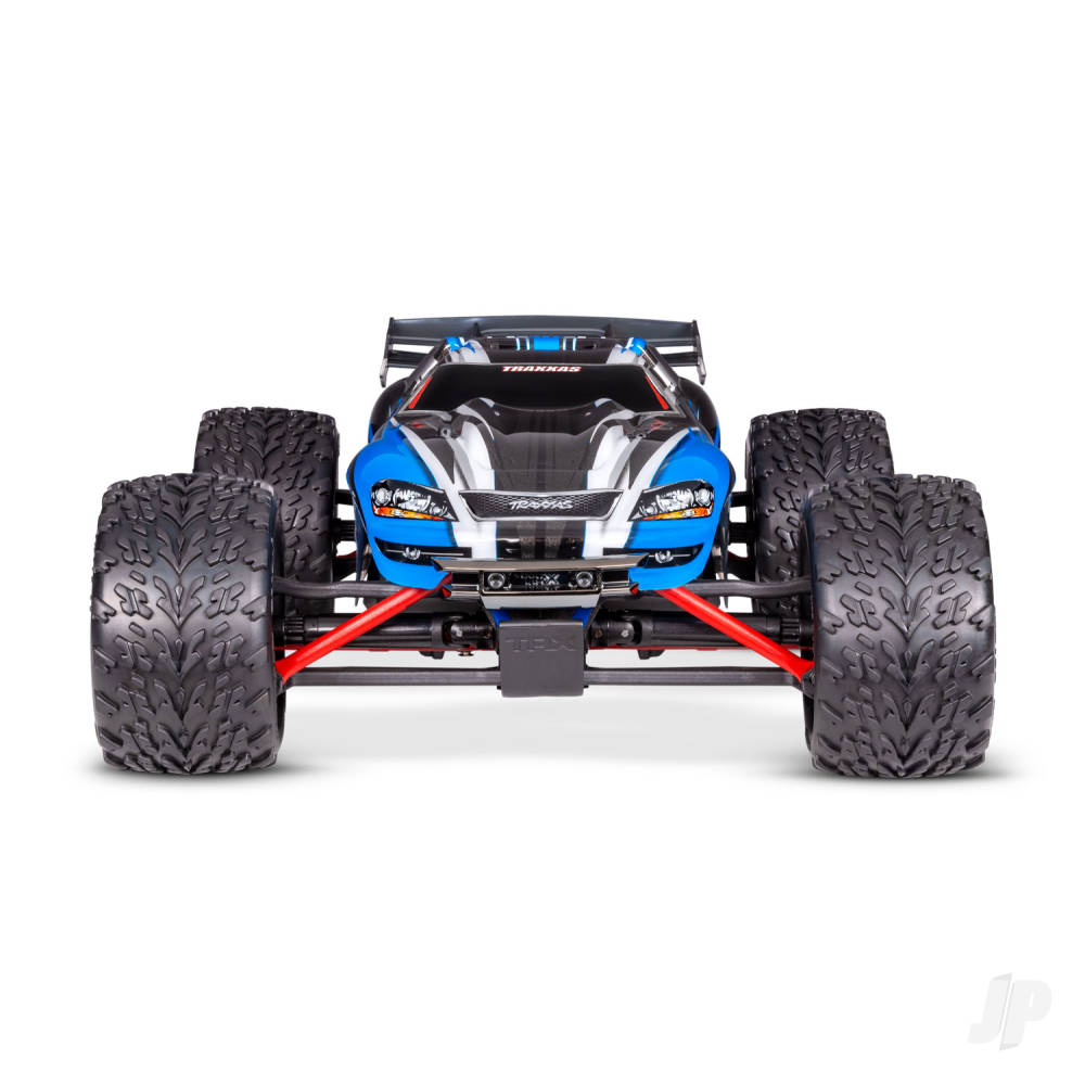 TRAXXAS E-Revo 1:16 4X4 Monster Truck, Blue (+ TQ 2-ch, XL-2.5, Titan 550, 6-Cell NiMH, USB-C charger) (shadow stock)  TRX71054-8-BLUE