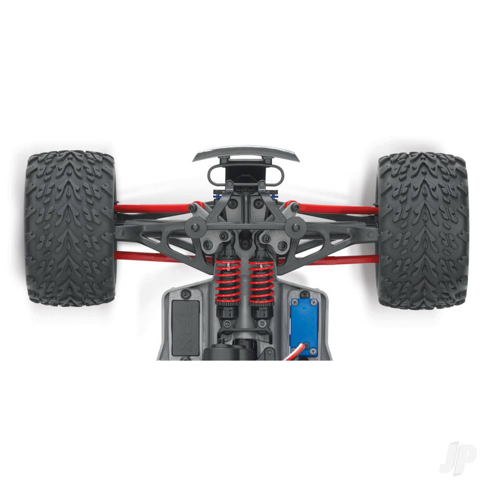 TRAXXAS E-Revo 1:16 4X4 Monster Truck, Red Blue (+ TQ 2-ch, XL-2.5, Titan 550, 6-Cell NiMH, USB-C charger) (shadow stock)  TRX71054-8-RBLU