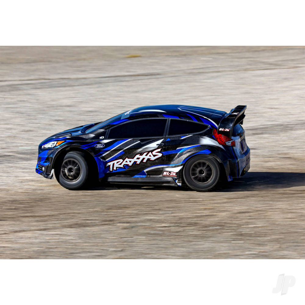 TRAXXAS Fiesta ST 1:10 AWD RTR rallyauto, blauw TRX74154-4-BLUE (schaduwvoorraad)
