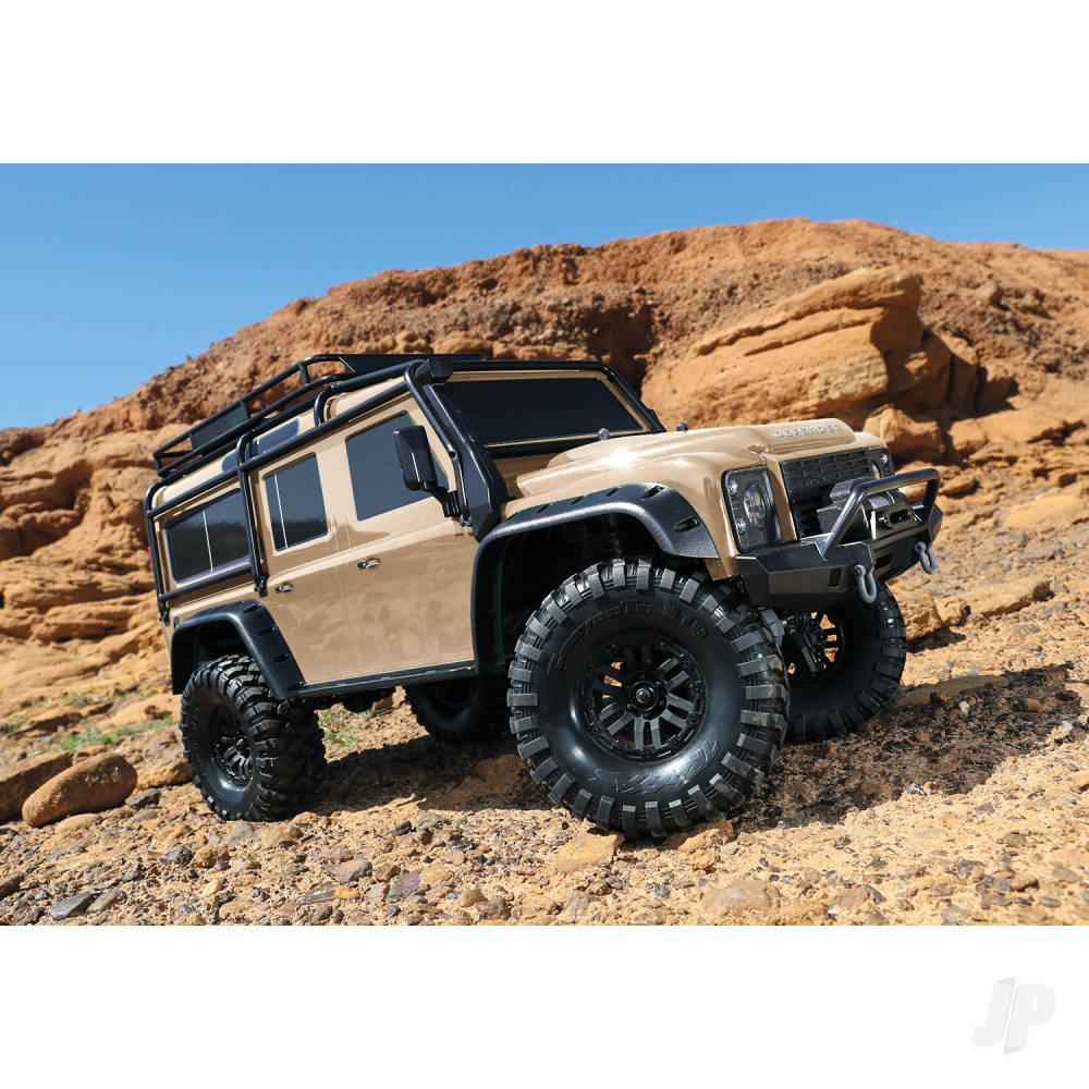 Traxxas TRX-4 Land Rover Defender 1:10 4X4 Electric Trail Crawler, Sand  TRX82056-4-SAND (shadow stock)