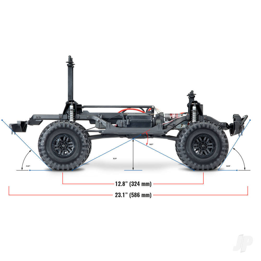 Traxxas TRX-4 Land Rover Defender 1:10 4X4 Electric Trail Crawler, Black  TRX82056-4-BLK (shadow stock)