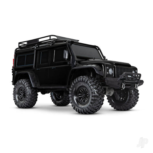 Traxxas TRX-4 Land Rover Defender 110 met Lier - Zwart TRX82056-84-BLK (schaduwvoorraad)