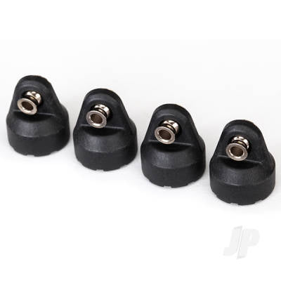 TRAXXAS Shock caps (black) (4 pcs) (assembled with hollow balls) 8361