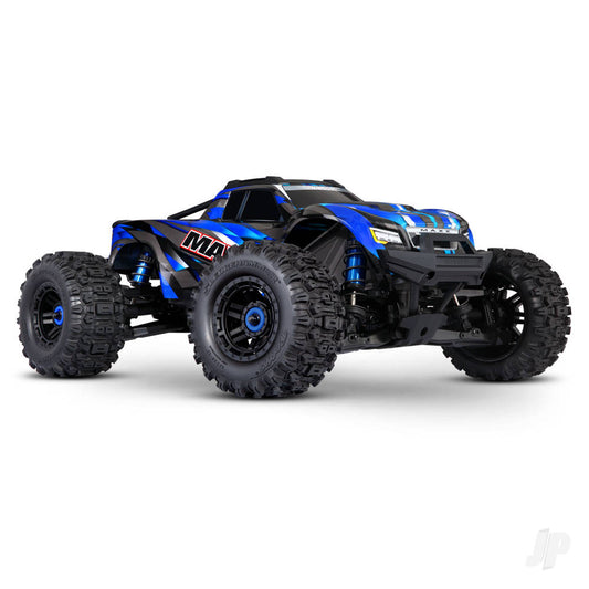 Traxxas BLUE Maxx 1:10 4X4 Monster Truck RTR elettrico senza spazzole TRX89086-4-BLUE (STOCK SHADOW)