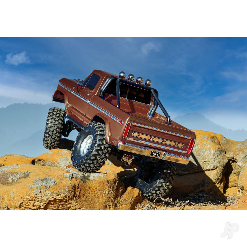 TRAXXAS TRX-4 Ford 1979 F-150 Ranger XLT High Trail Edition 1:10 4WD elektrische trailcrawler, ZWART TRX92046-4-BLK (SHADOW STOCK)