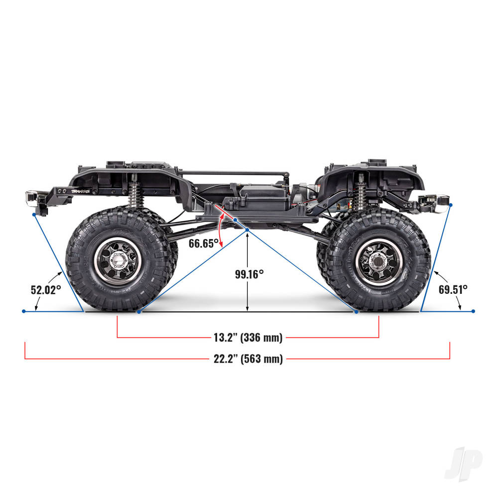 TRAXXAS TRX-4 1979 Chevrolet K10 Truck 1:10 4WD Trail Crawler elettrico, Nero TRX92056-4-BLK (SHADOW STOCK)