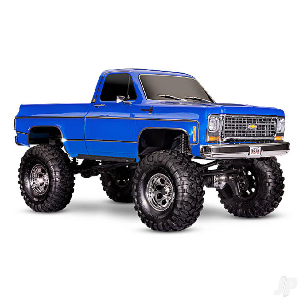 TRAXXAS TRX-4 1979 Chevrolet K10 Truck 1:10 4WD Trail Crawler elettrico, BLU TRX92056-4-BLUE (STOCK SHADOW)