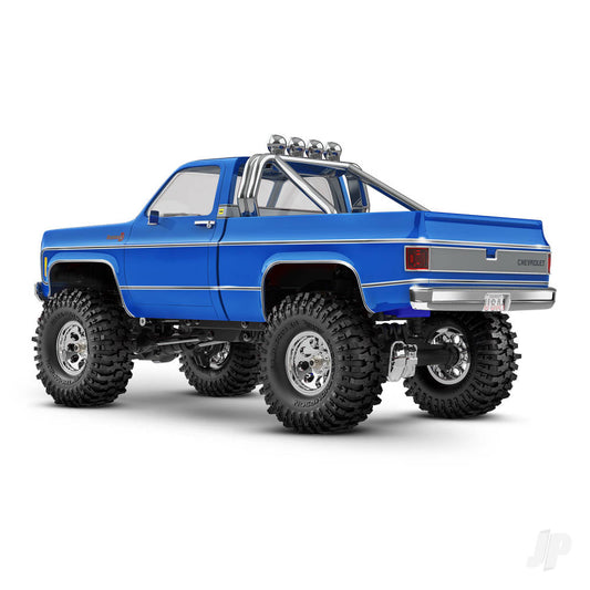Traxxas TRX-4m Chevrolet 1979 K10 1:18 4WD elektrische trailcrawler, blauw TRX97064-1-BLUE (schaduwvoorraad)