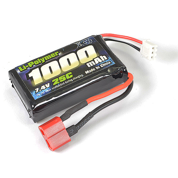 FTX TRACER LI-PO Battery SOFT PACK 7.4V,1000MAH,25C (T-PLUG)  FTX9791