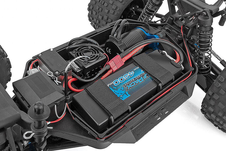 Team Associated Rival MT10 Brushless RTR Truck V2 - Rosso con batteria e caricabatterie AS20518C (stock Shadow)